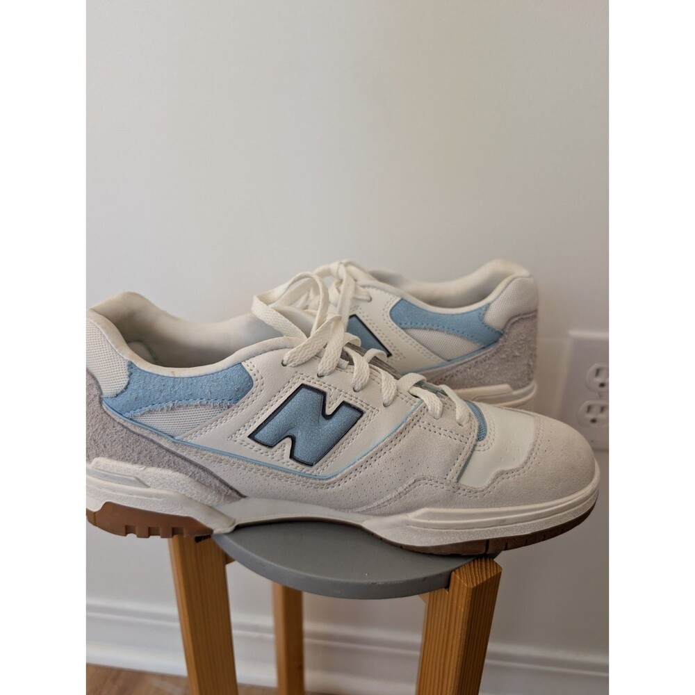 New Balance 550 White University Blue Grey Gum Men Sz 10 Women Sz 11.5